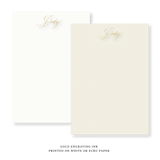 Sarah Engraved Note