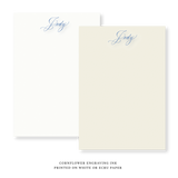 Sarah Engraved Note