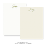 Sarah Engraved Note