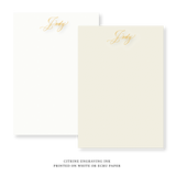 Sarah Engraved Note
