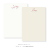 Sarah Engraved Note