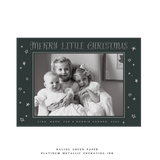 Walter 1-Color Engraved Medium Holiday Card