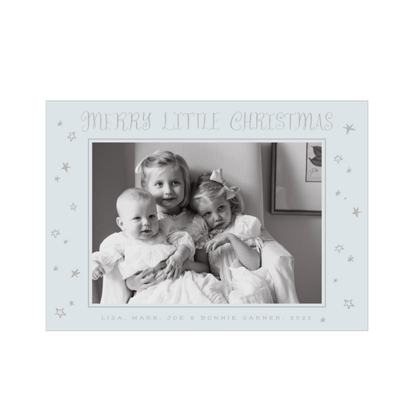 Walter 1-Color Engraved Medium Holiday Card