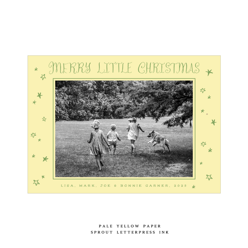 Walter Medium Letterpress Holiday Card