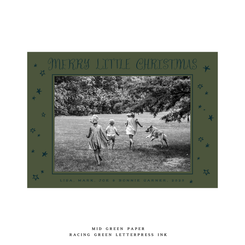 Walter Medium Letterpress Holiday Card
