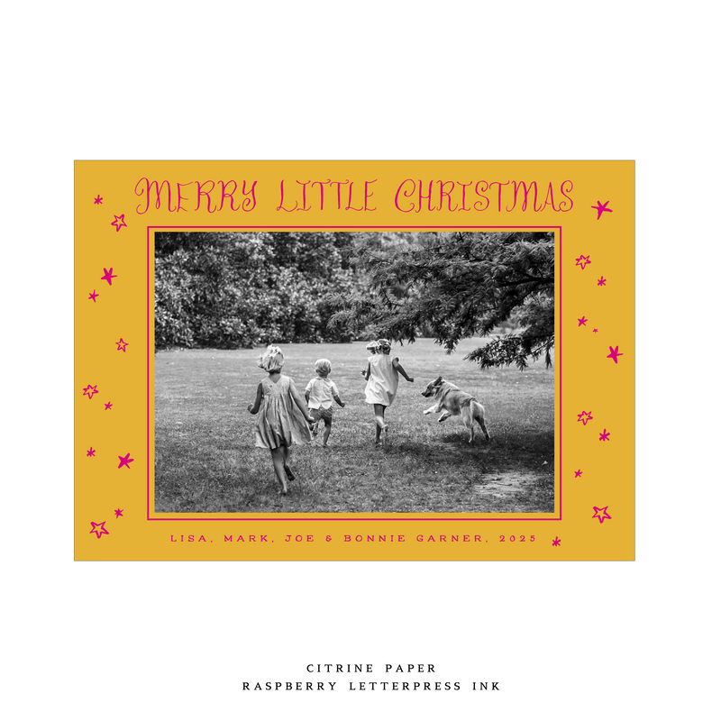 Walter Medium Letterpress Holiday Card