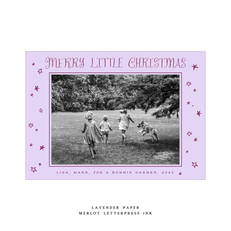 Walter Medium Letterpress Holiday Card
