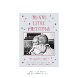 Walter Medium Letterpress Birth Announcement Holiday Card