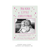 Walter Medium Letterpress Birth Announcement Holiday Card