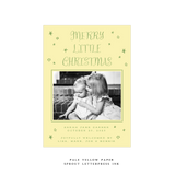 Walter Medium Letterpress Birth Announcement Holiday Card