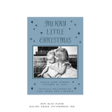 Walter Medium Letterpress Birth Announcement Holiday Card