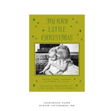 Walter Medium Letterpress Birth Announcement Holiday Card