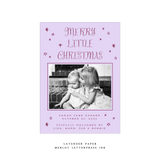 Walter Medium Letterpress Birth Announcement Holiday Card