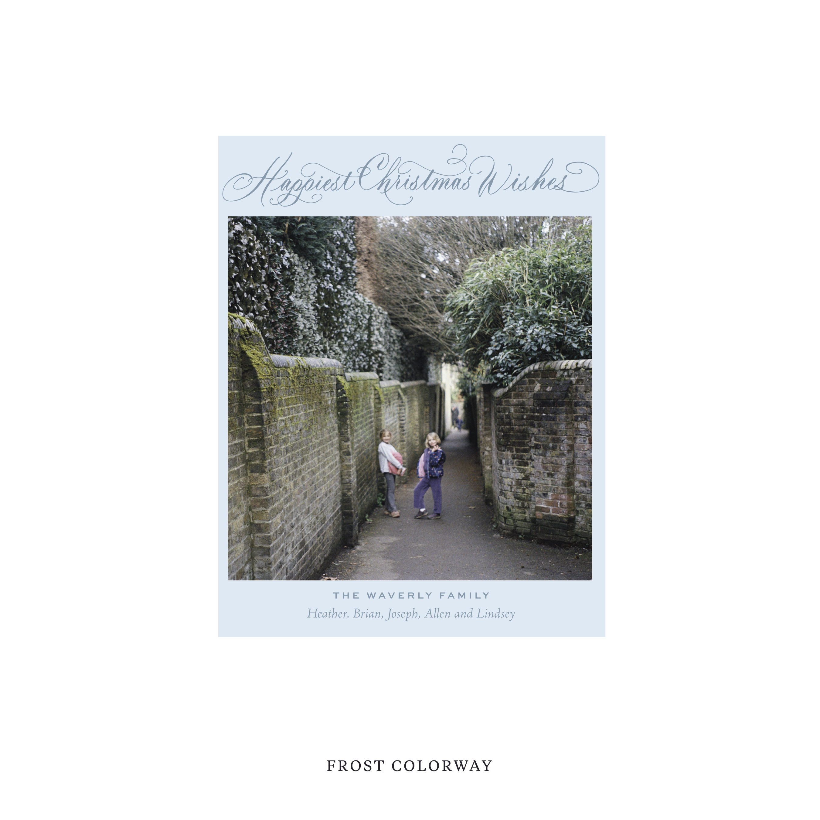 Waverly Classic Flat Print Holiday Card, Small