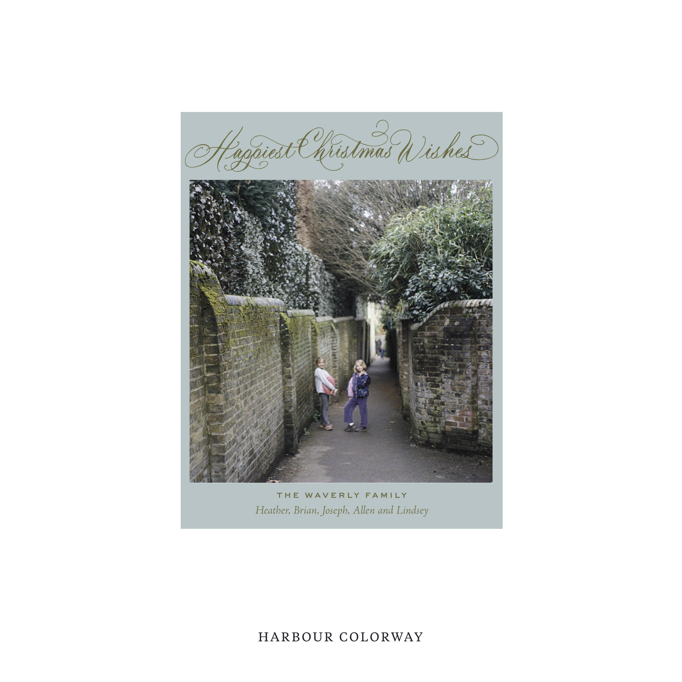 Waverly Classic Flat Print Holiday Card, Small