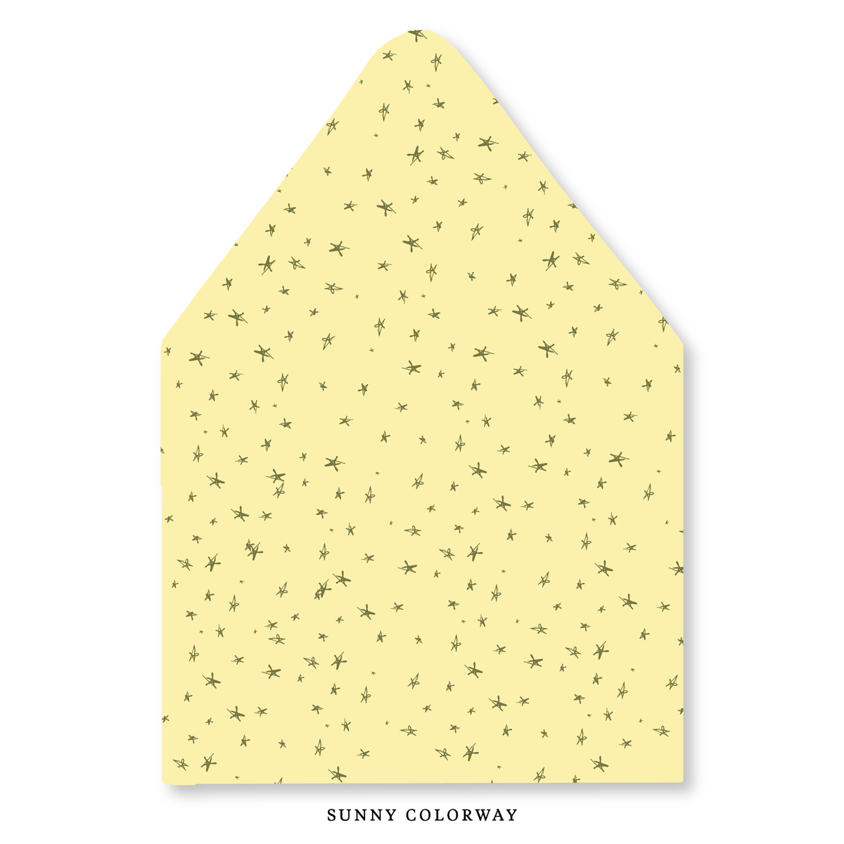 Whimsical Stars Envelope Liner