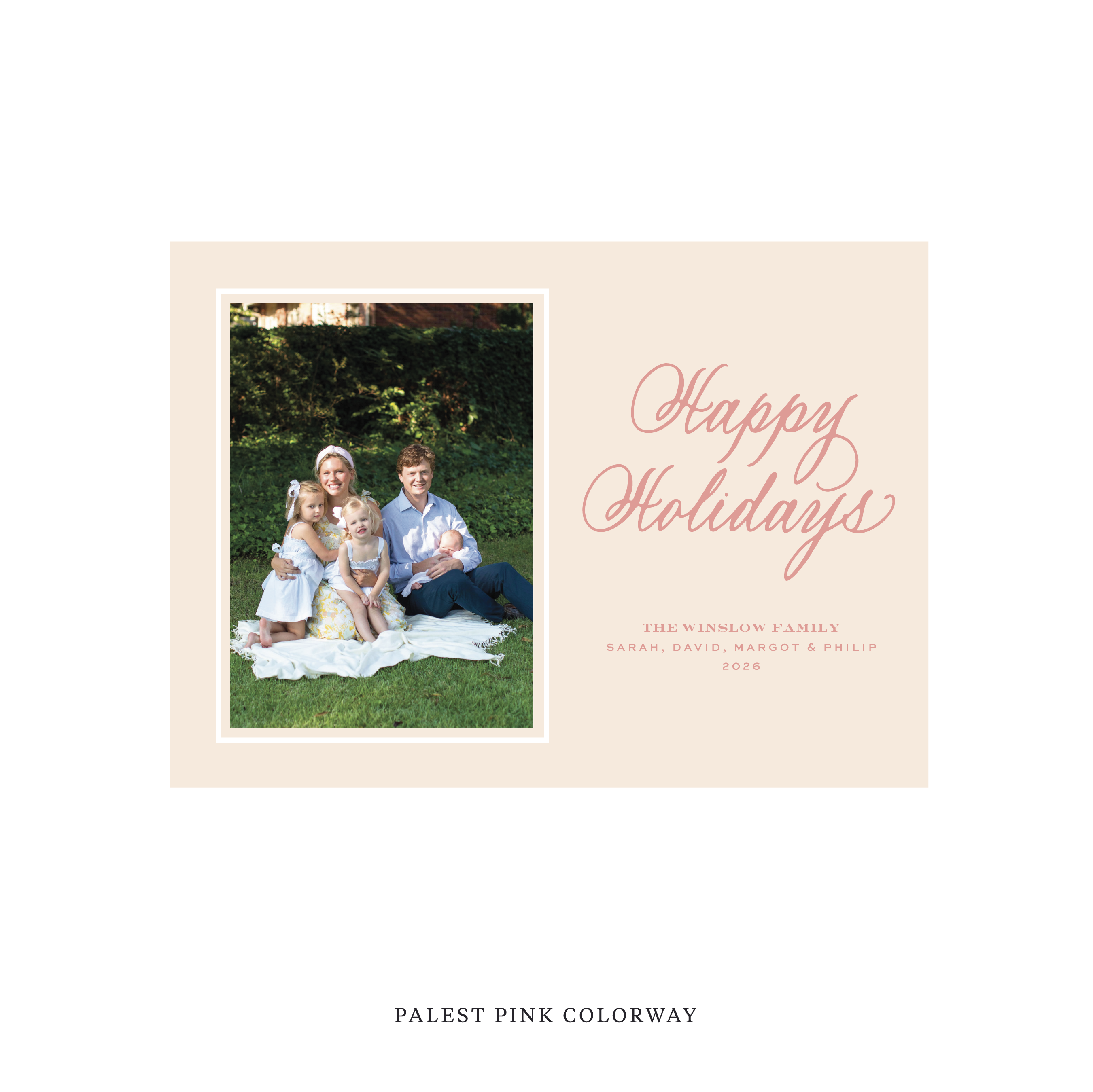 Winslow Classic Flat Print Holiday Card, Medium