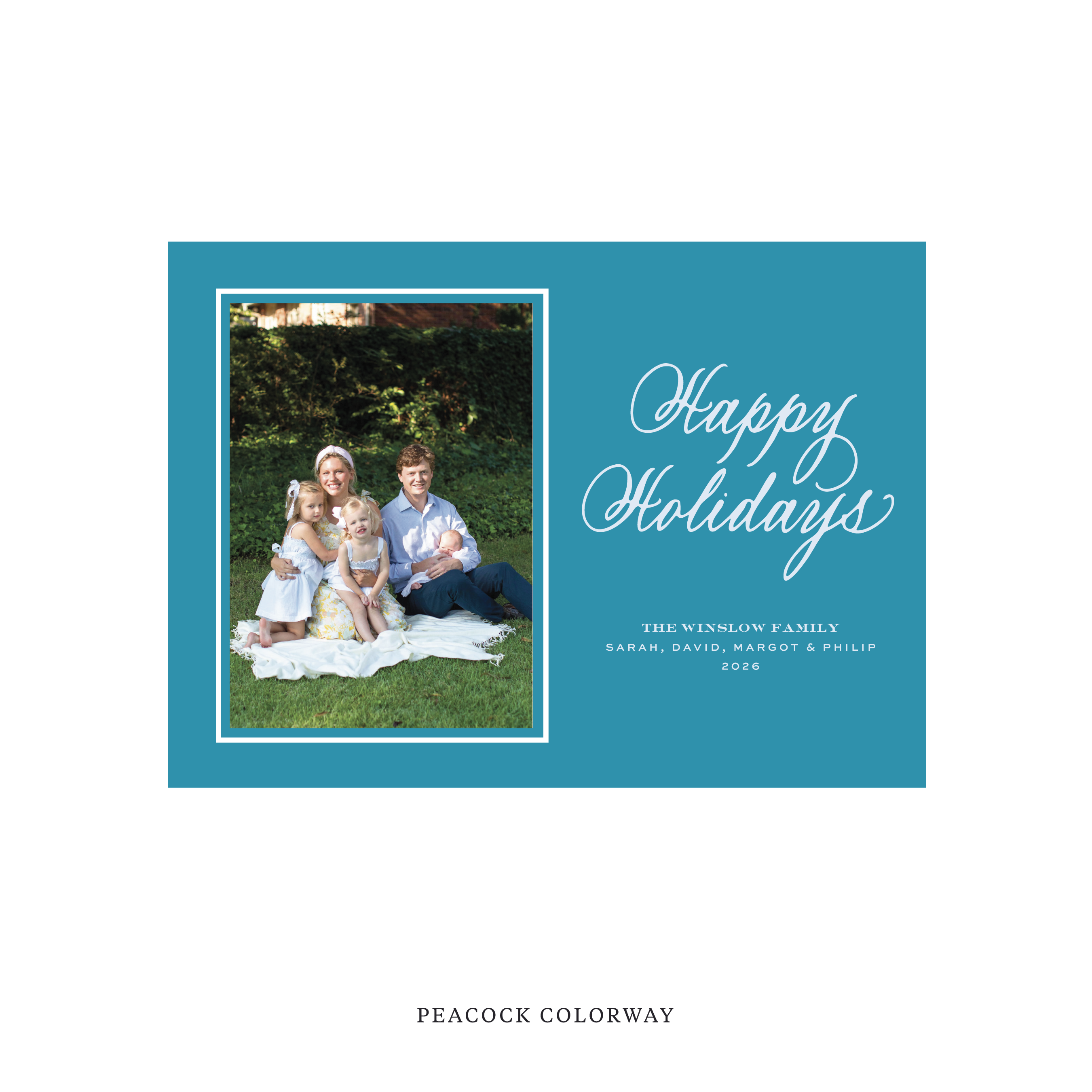 Winslow Classic Flat Print Holiday Card, Medium