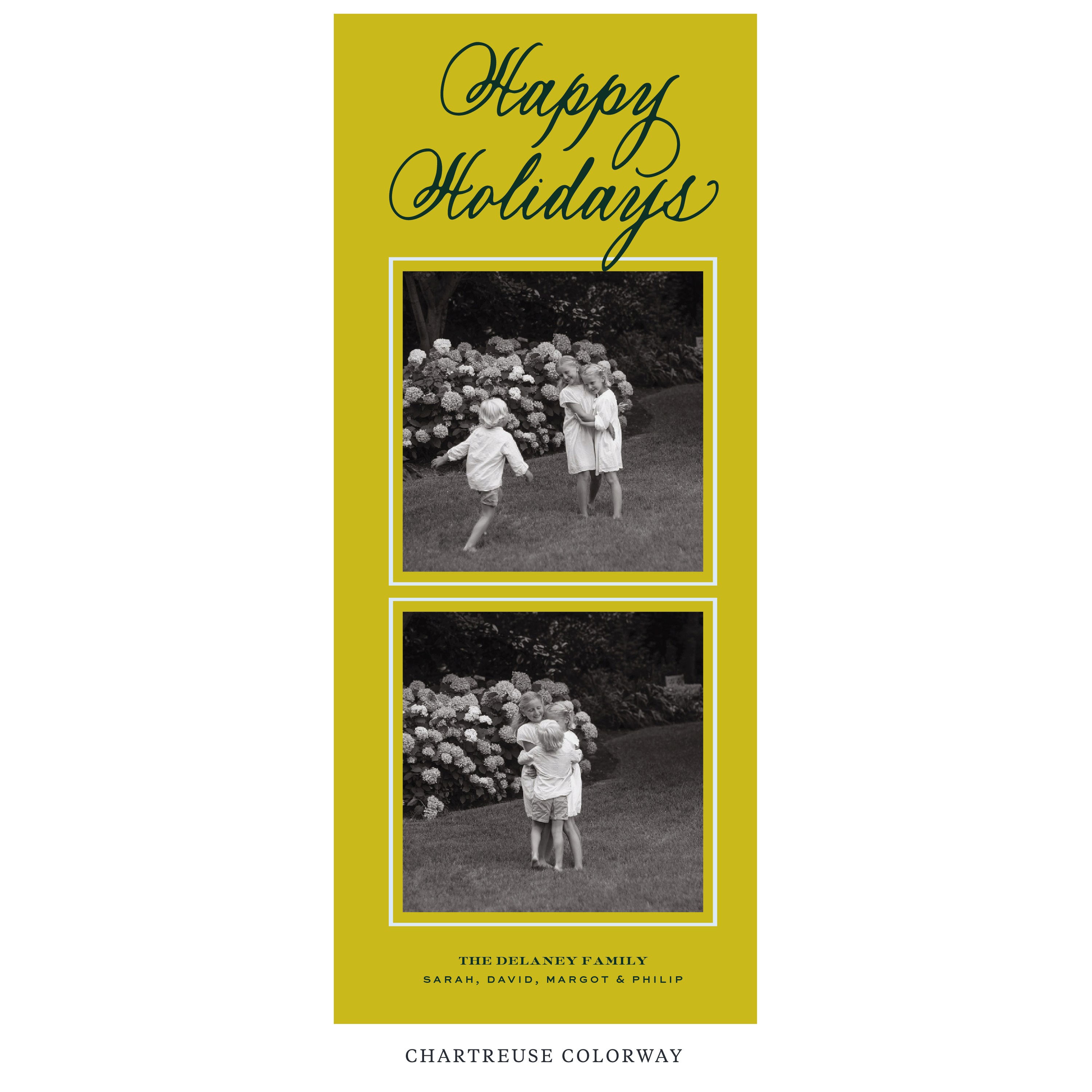 Winslow Digital Photo Holiday Card, Skinny