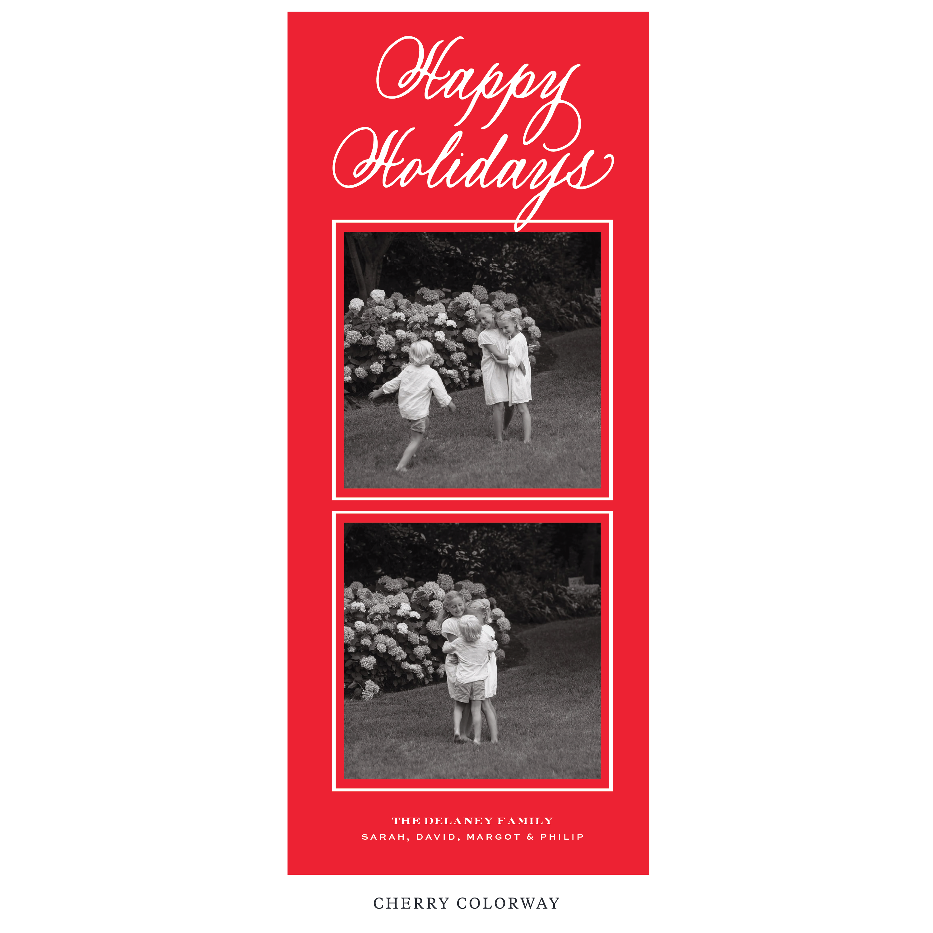 Winslow Digital Photo Holiday Card, Skinny