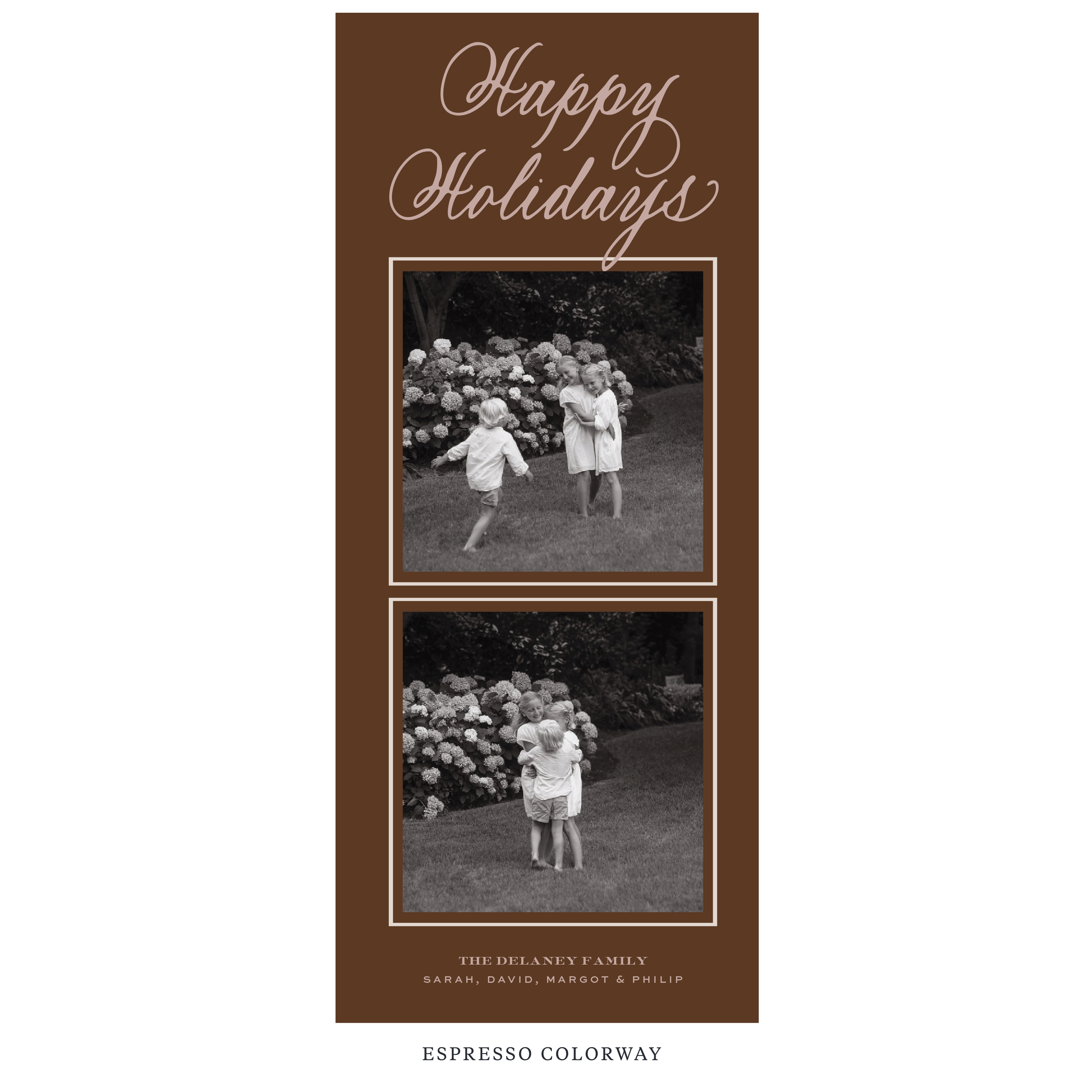 Winslow Digital Photo Holiday Card, Skinny