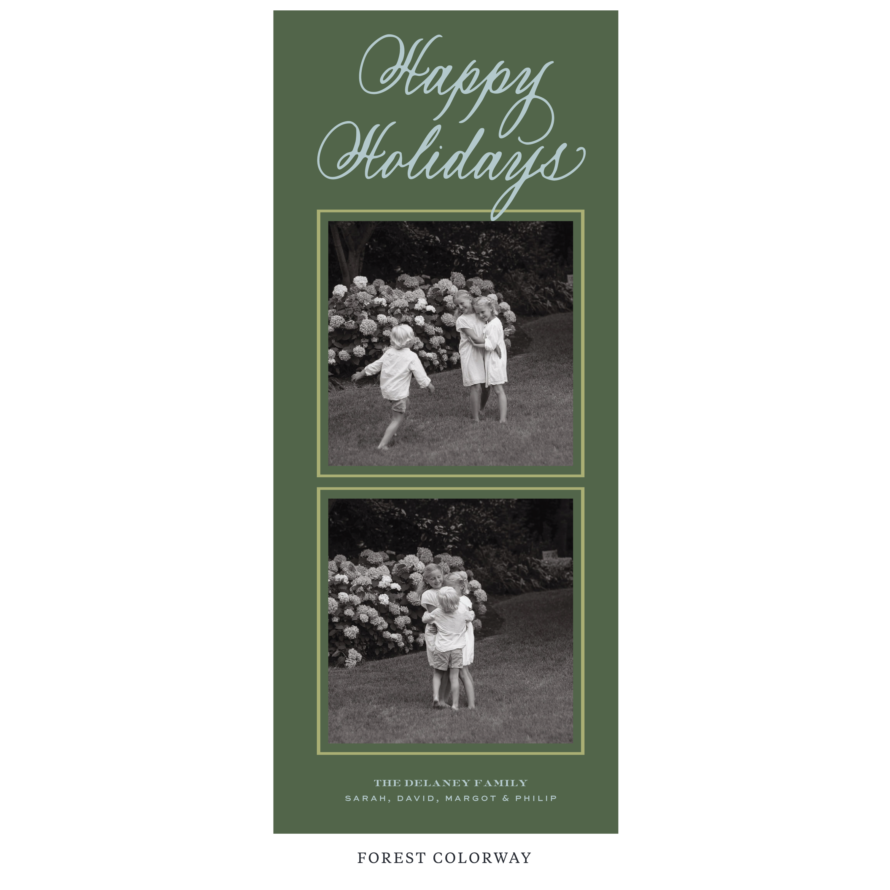 Winslow Digital Photo Holiday Card, Skinny