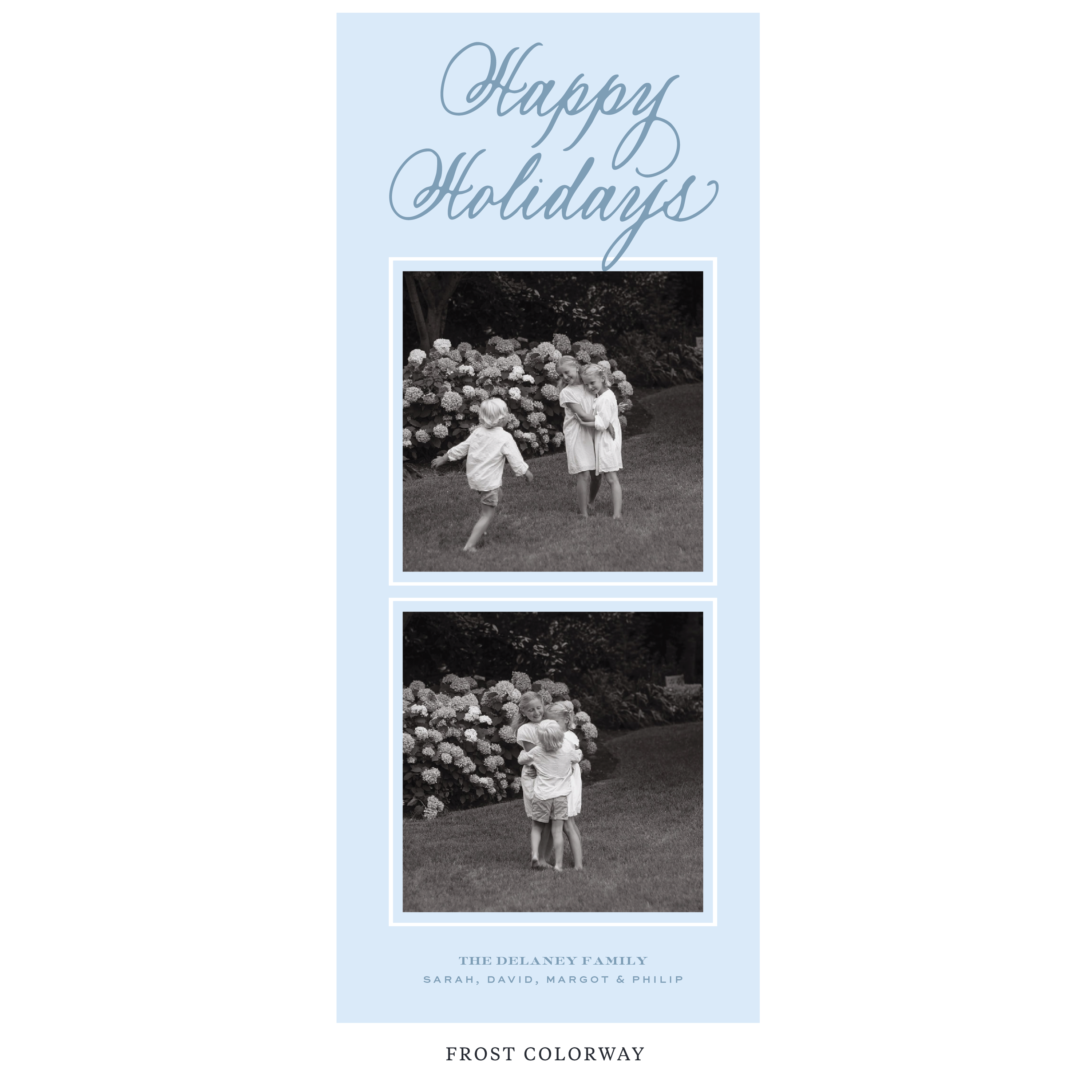 Winslow Digital Photo Holiday Card, Skinny