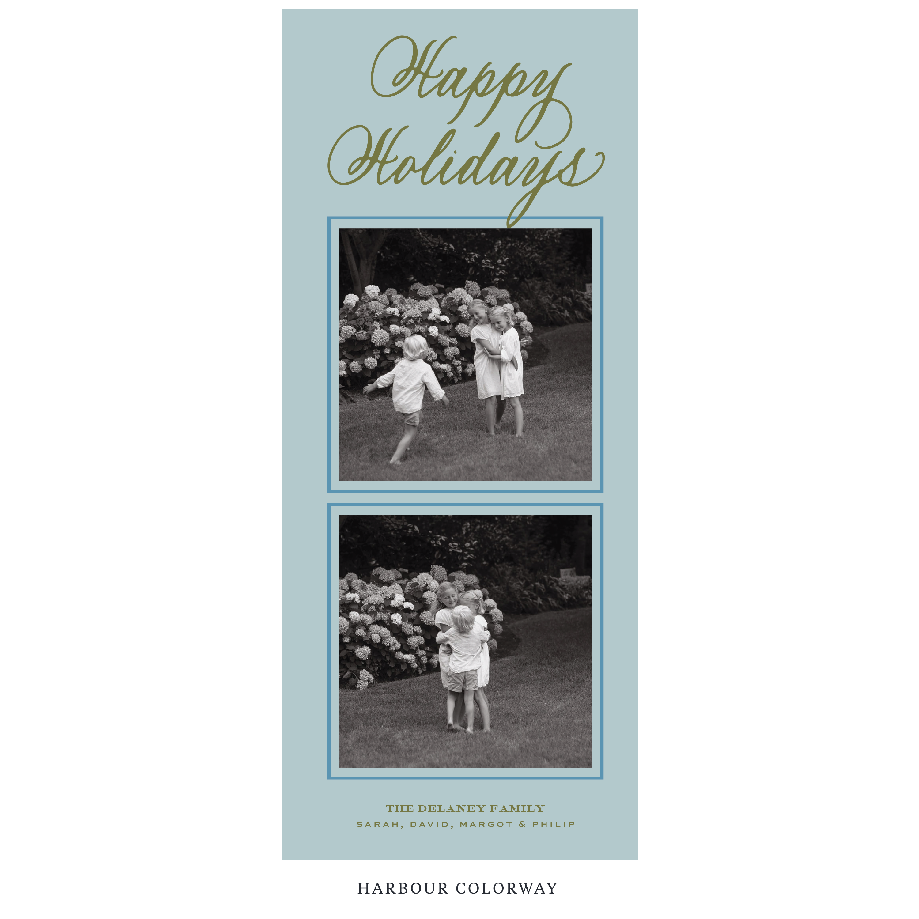 Winslow Digital Photo Holiday Card, Skinny