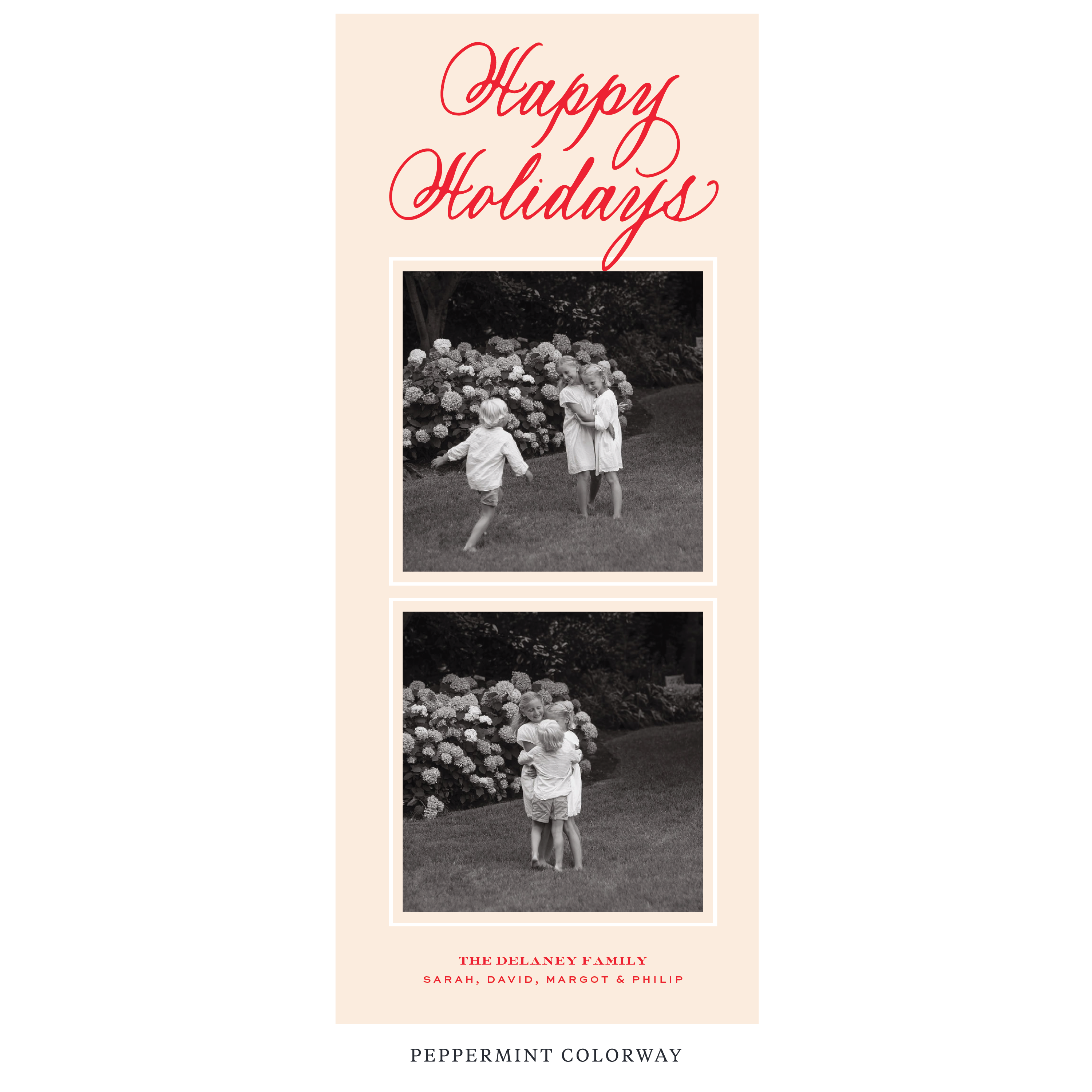 Winslow Digital Photo Holiday Card, Skinny