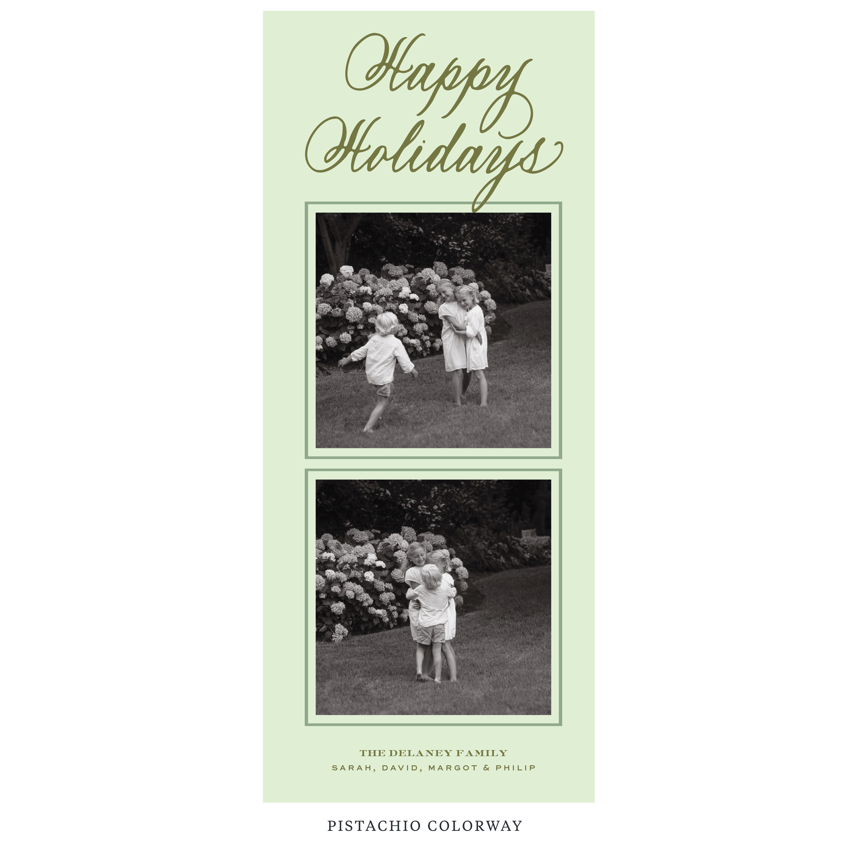 Winslow Digital Photo Holiday Card, Skinny