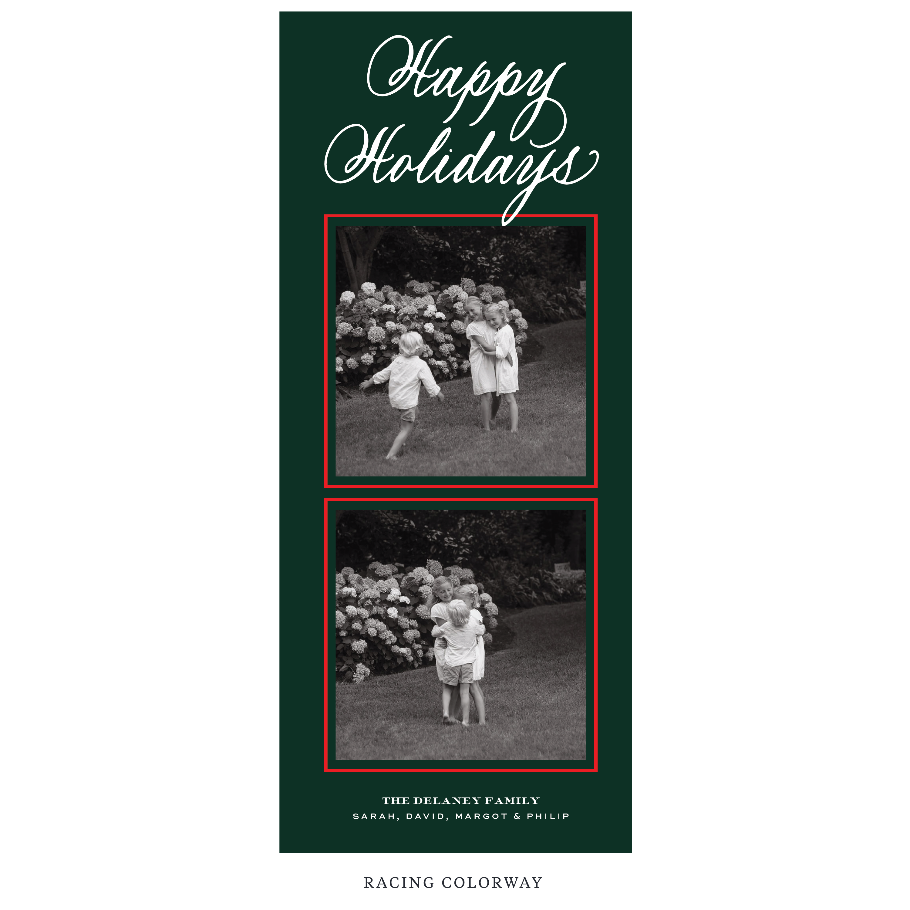 Winslow Digital Photo Holiday Card, Skinny