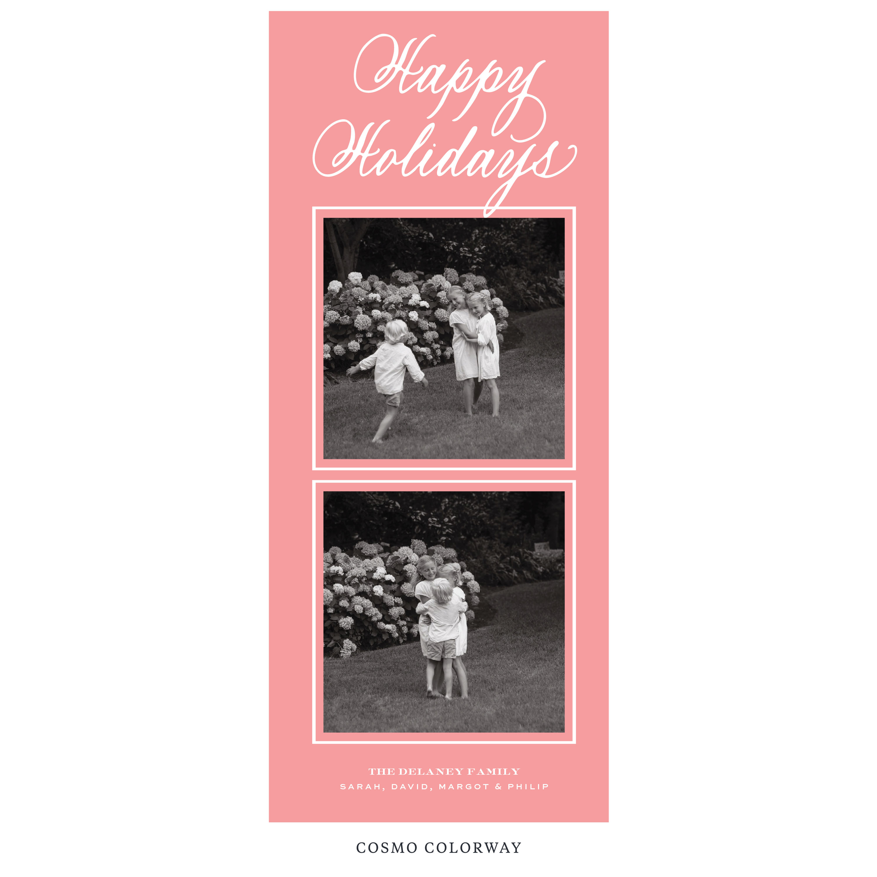 Winslow Digital Photo Holiday Card, Skinny