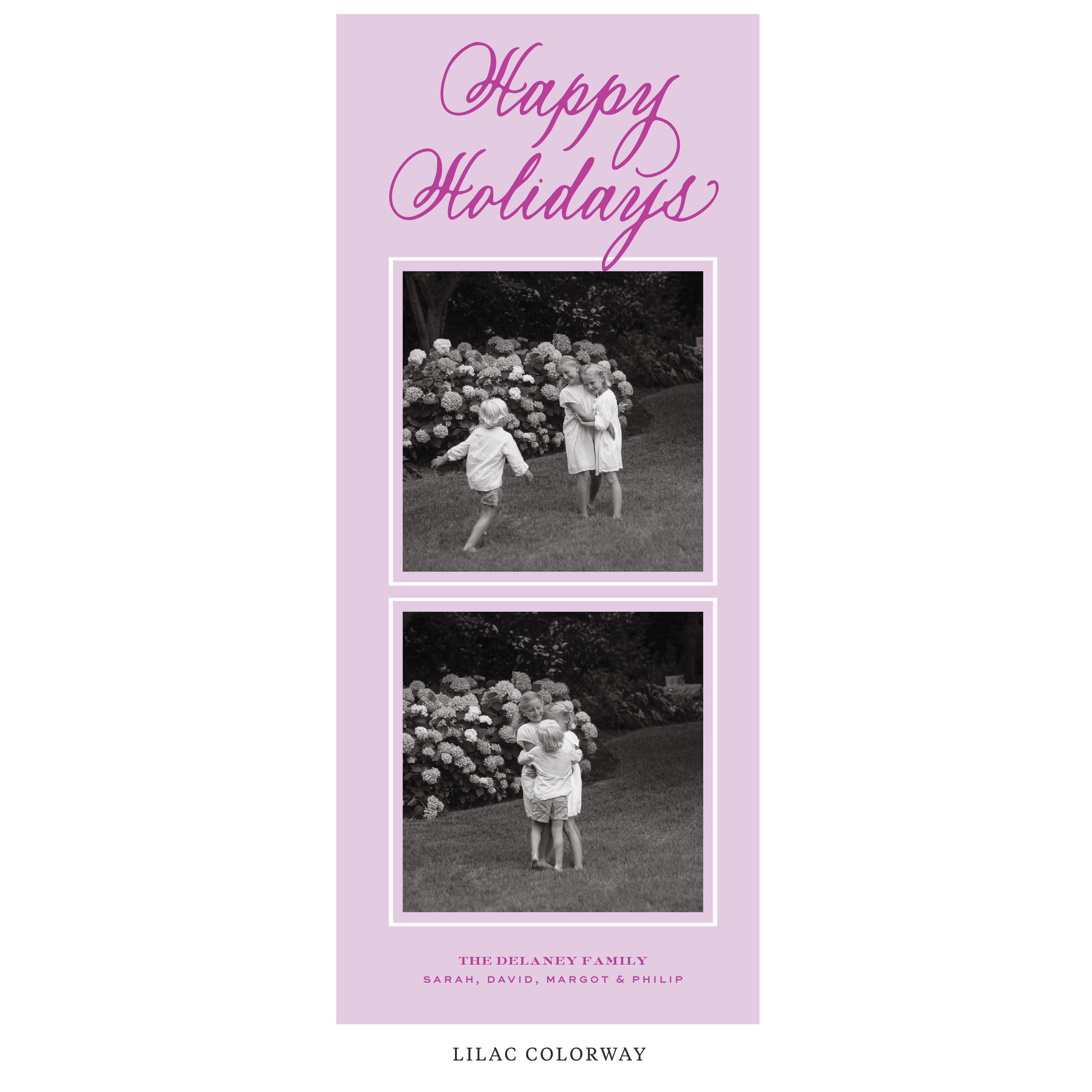 Winslow Digital Photo Holiday Card, Skinny