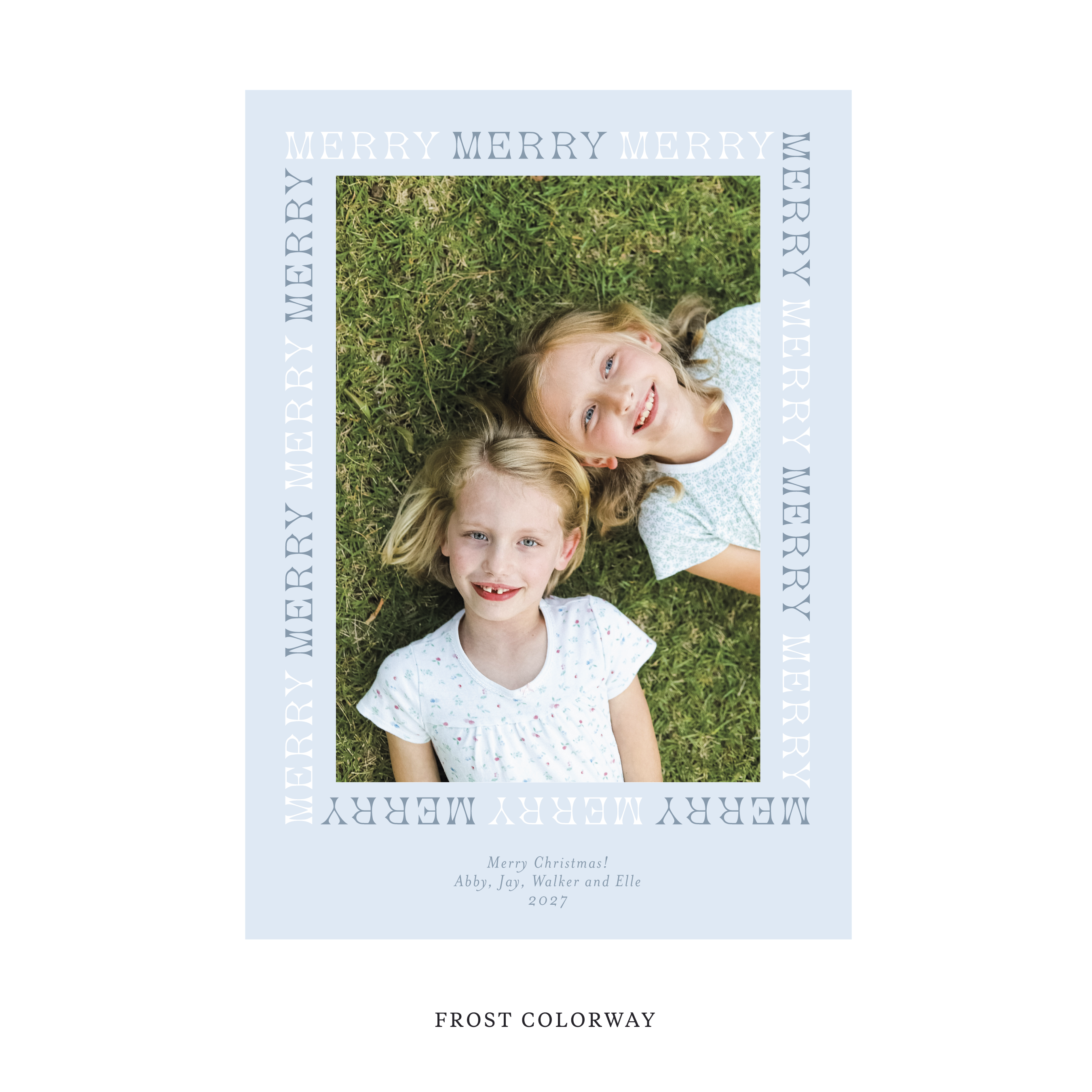 Winston Classic Flat Print Holiday Card, Large