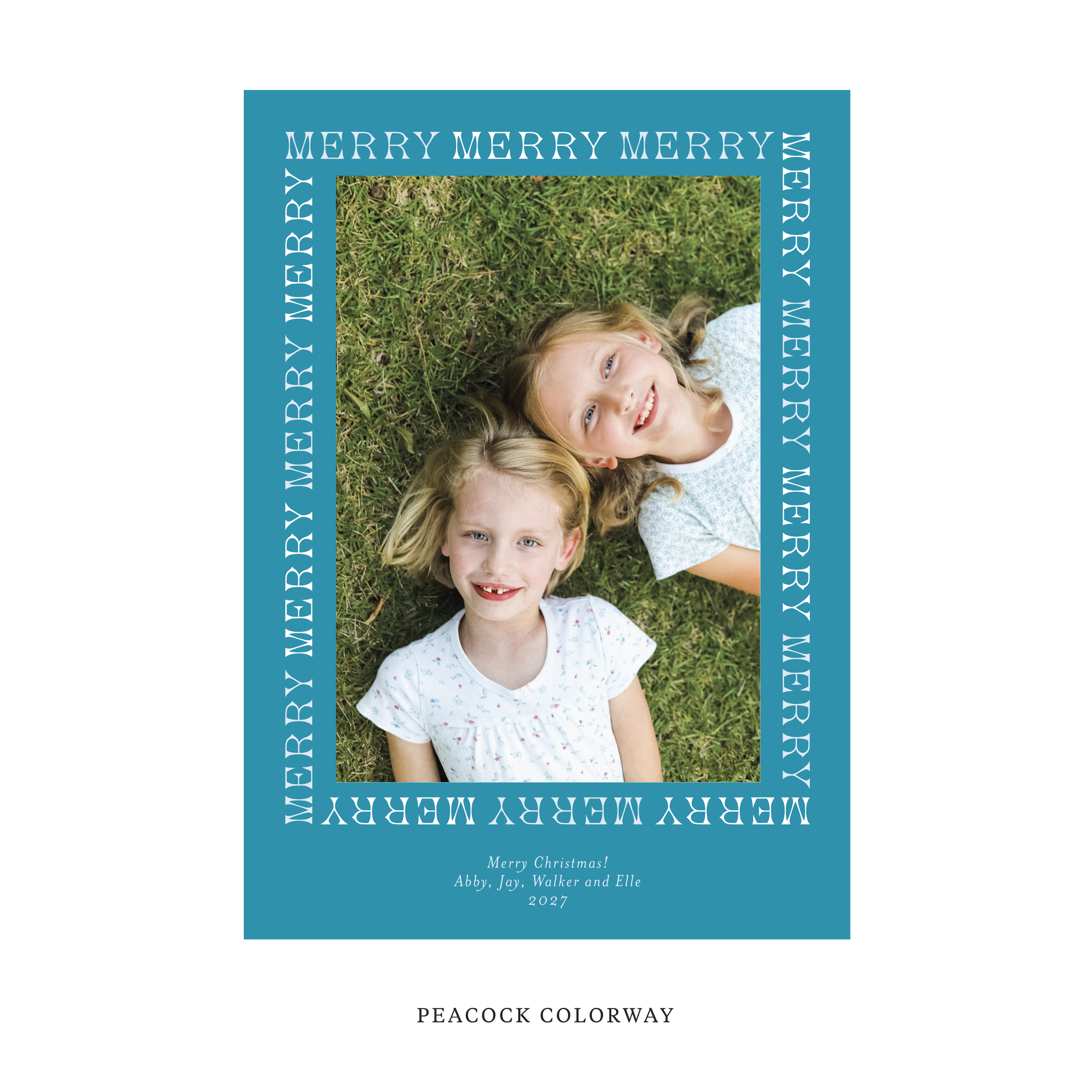Winston Classic Flat Print Holiday Card, Large