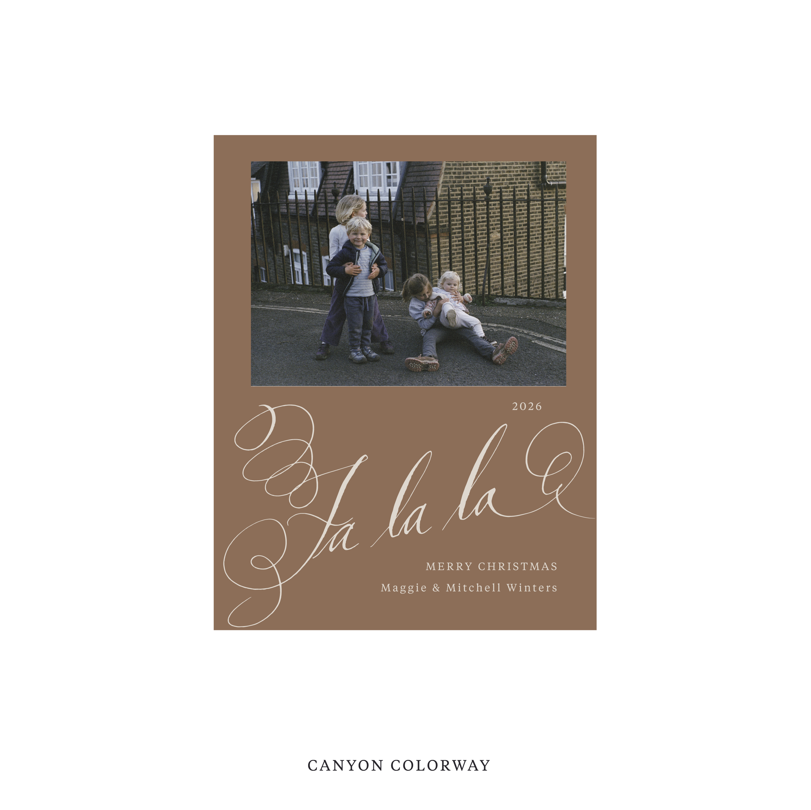 Farnley Classic Flat Print Holiday Card, Small