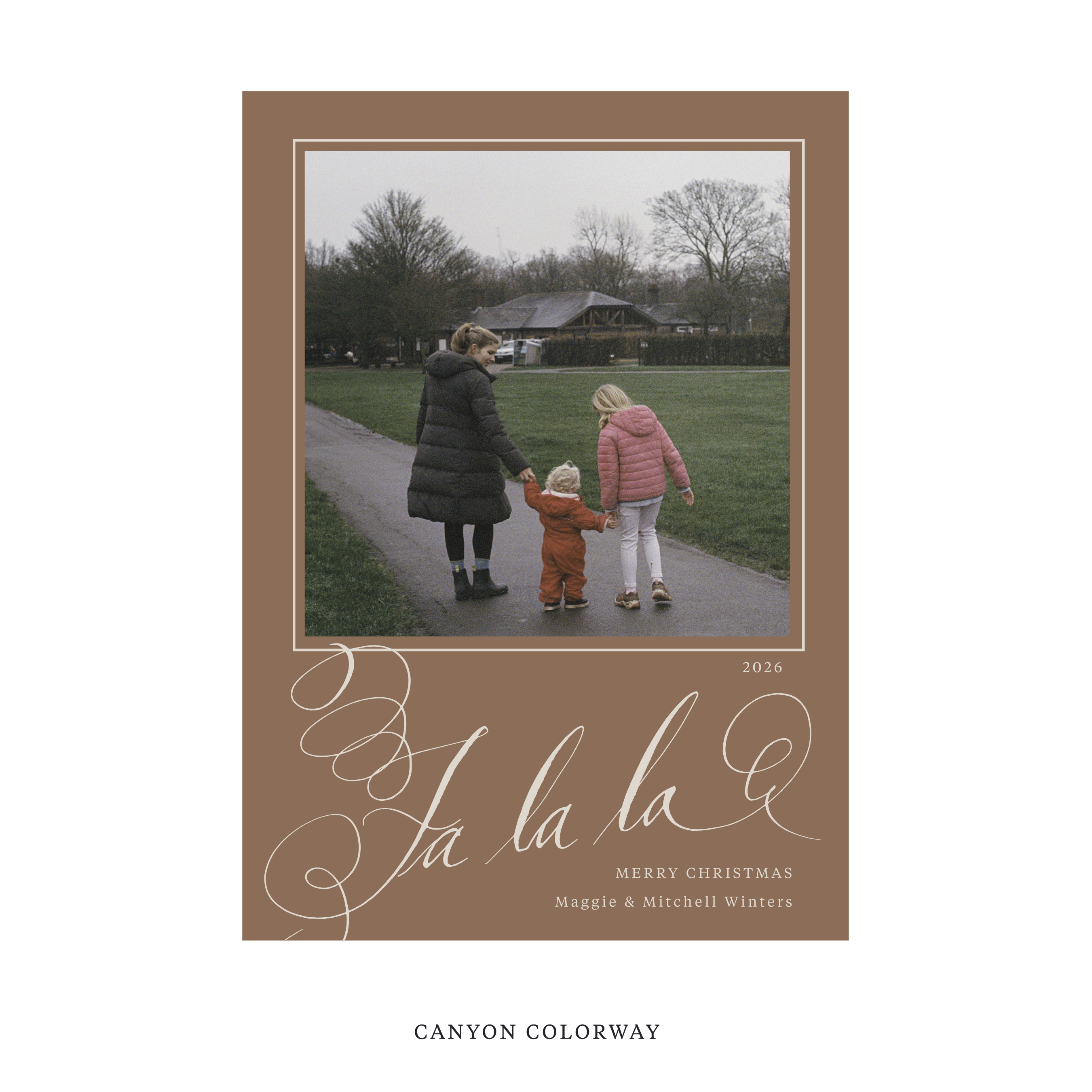 Farnley Classic Flat Print Holiday Card, Large