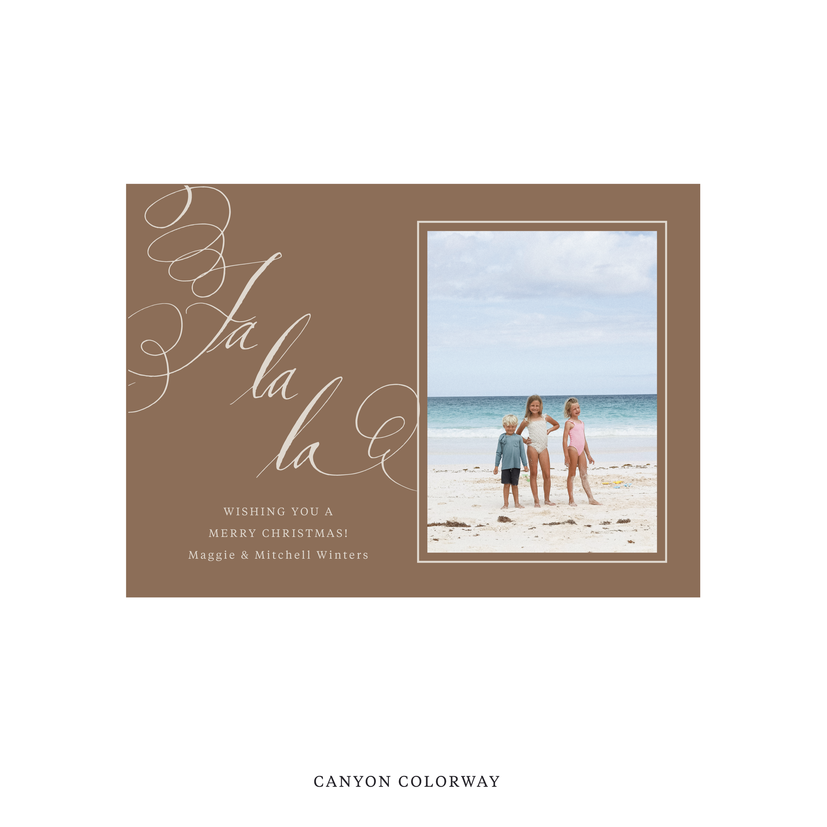 Farnley Classic Flat Print Holiday Card, Medium