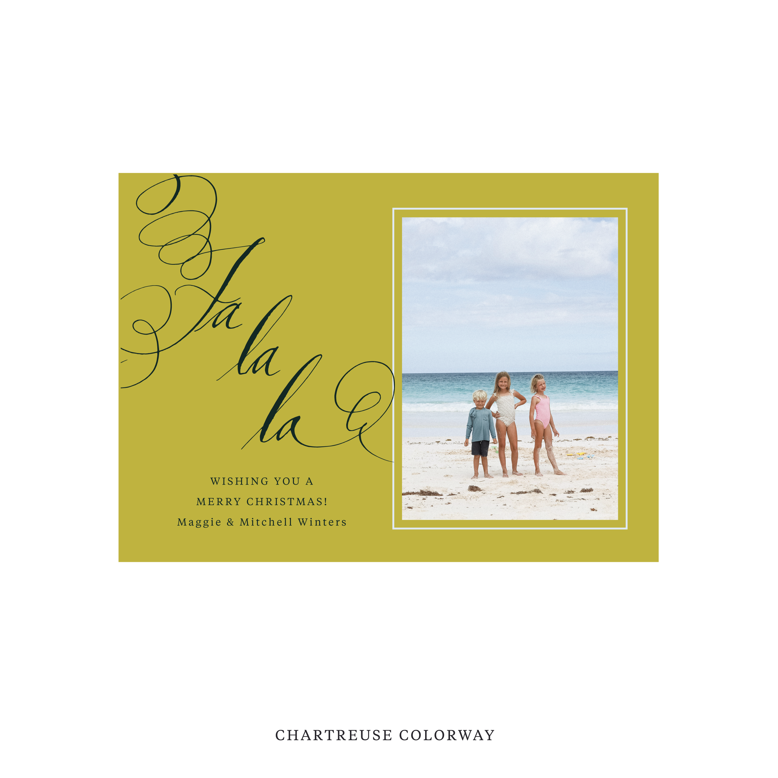 Farnley Classic Flat Print Holiday Card, Medium