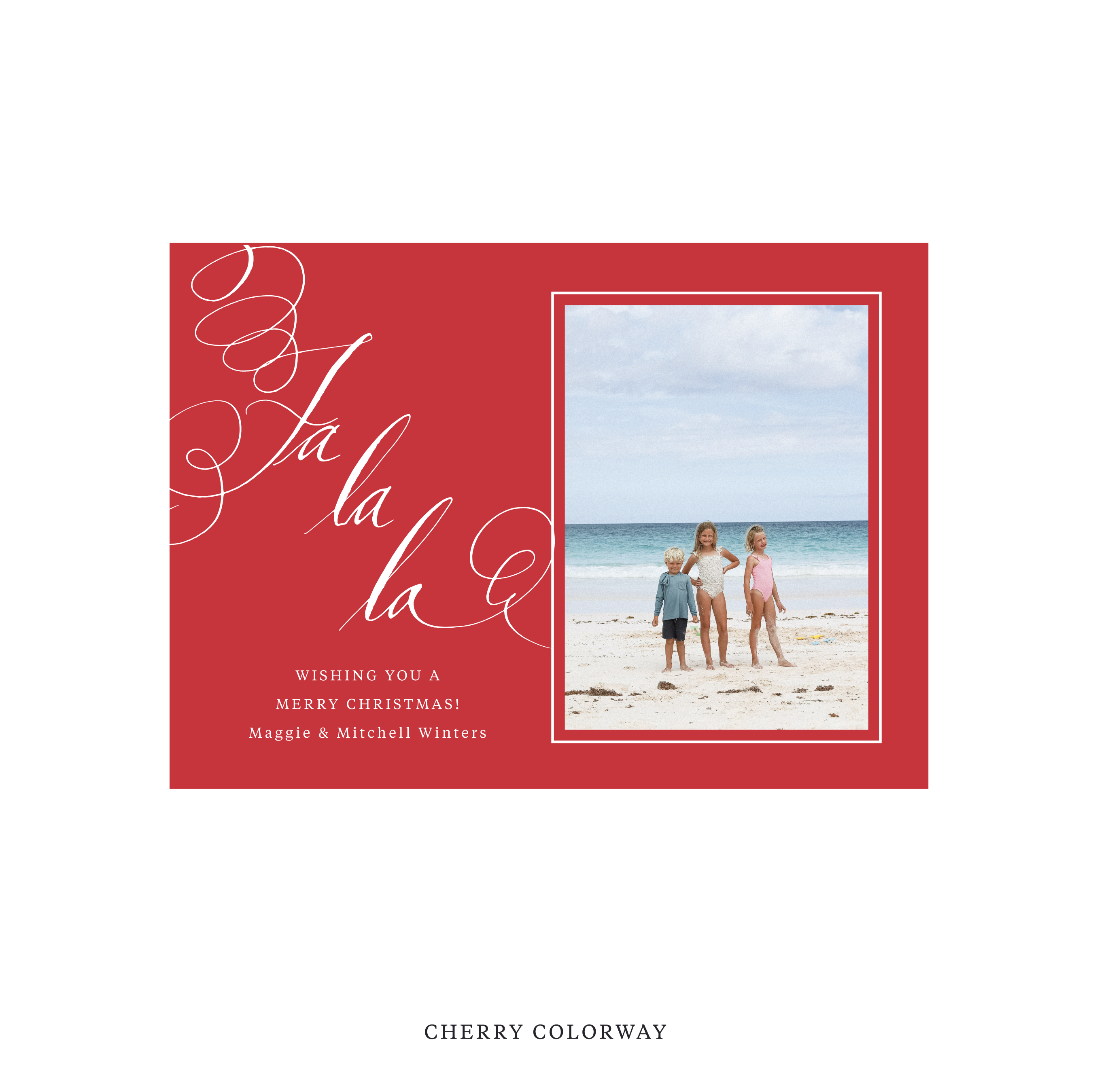 Farnley Classic Flat Print Holiday Card, Medium