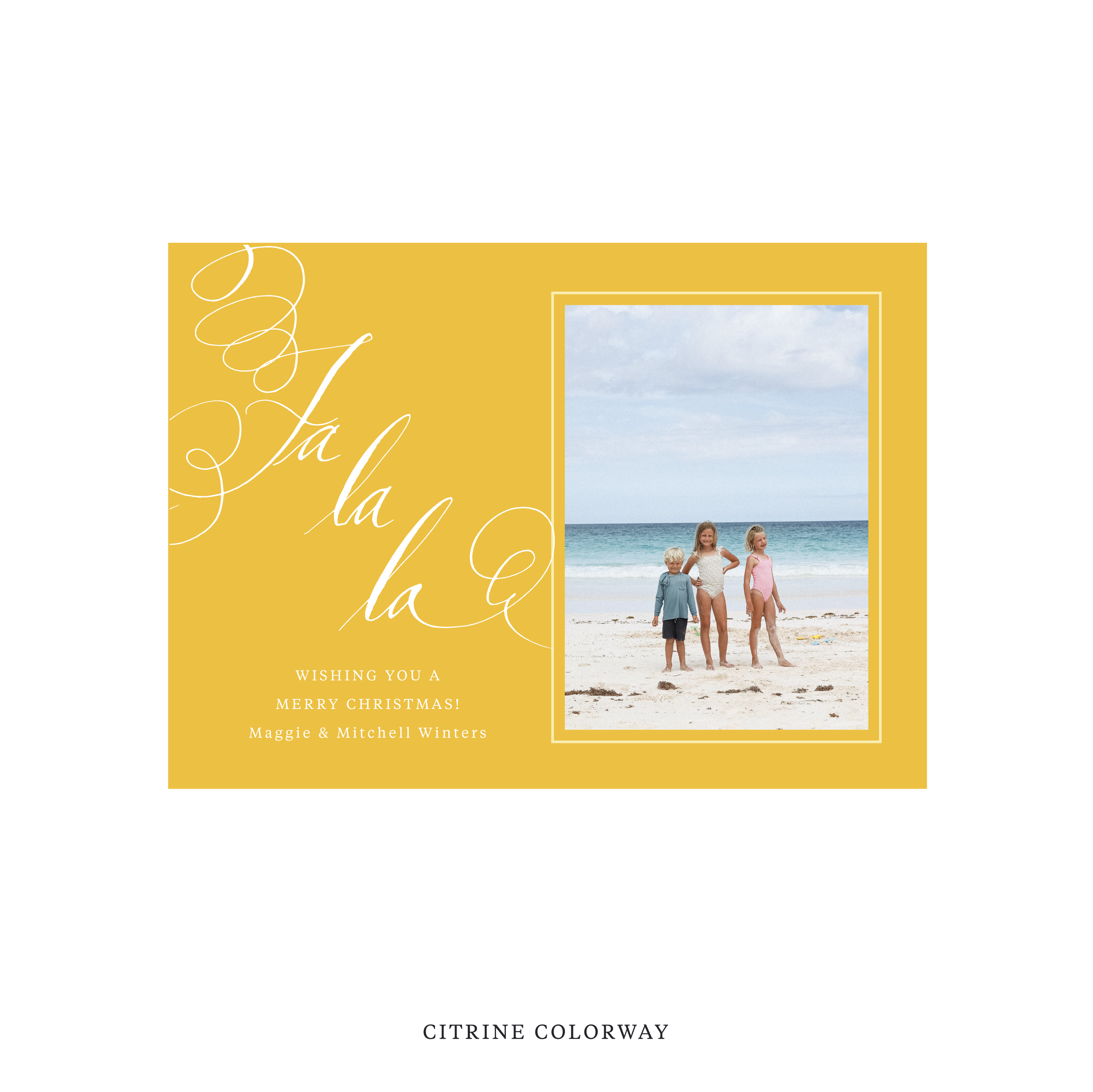 Farnley Classic Flat Print Holiday Card, Medium