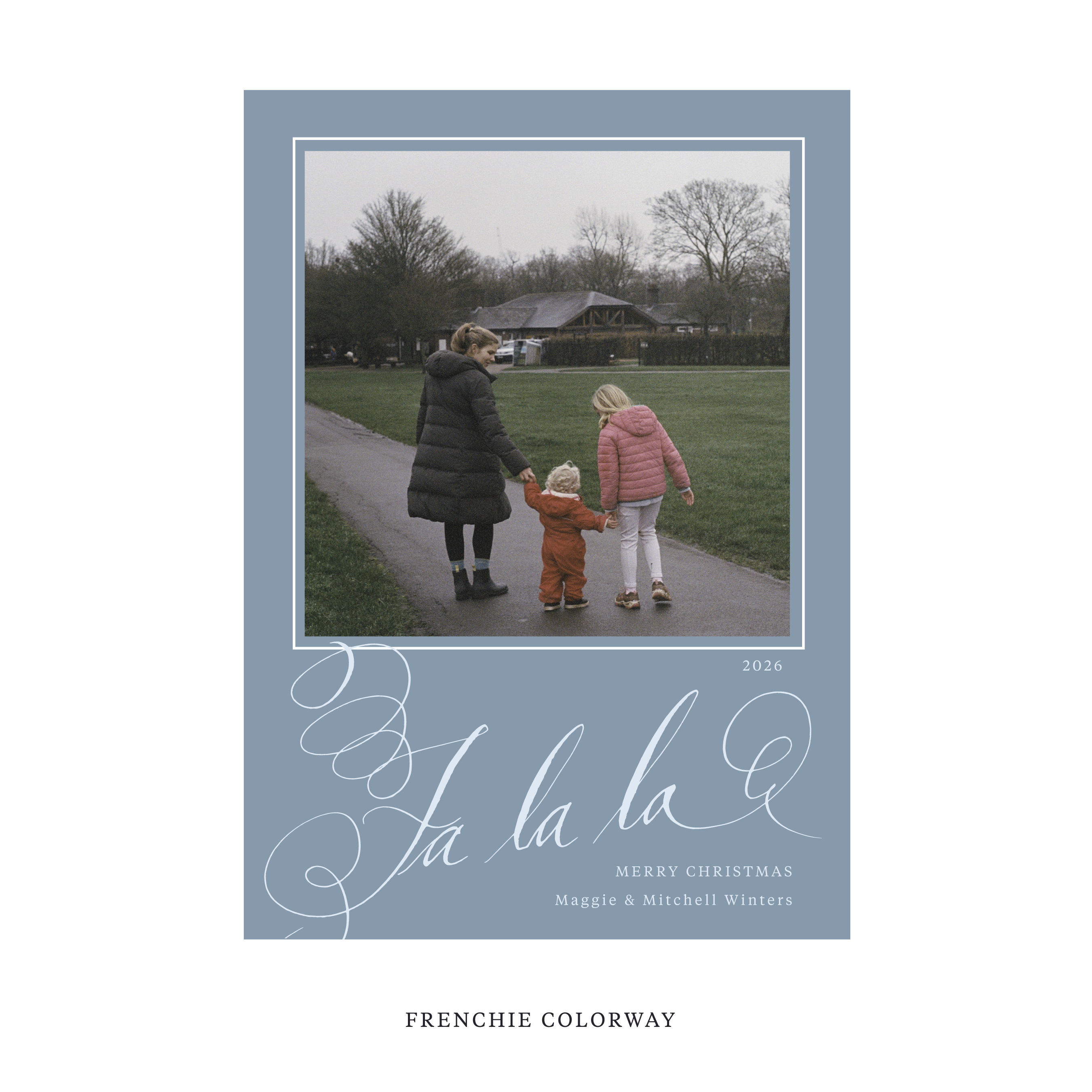 Farnley Classic Flat Print Holiday Card, Large