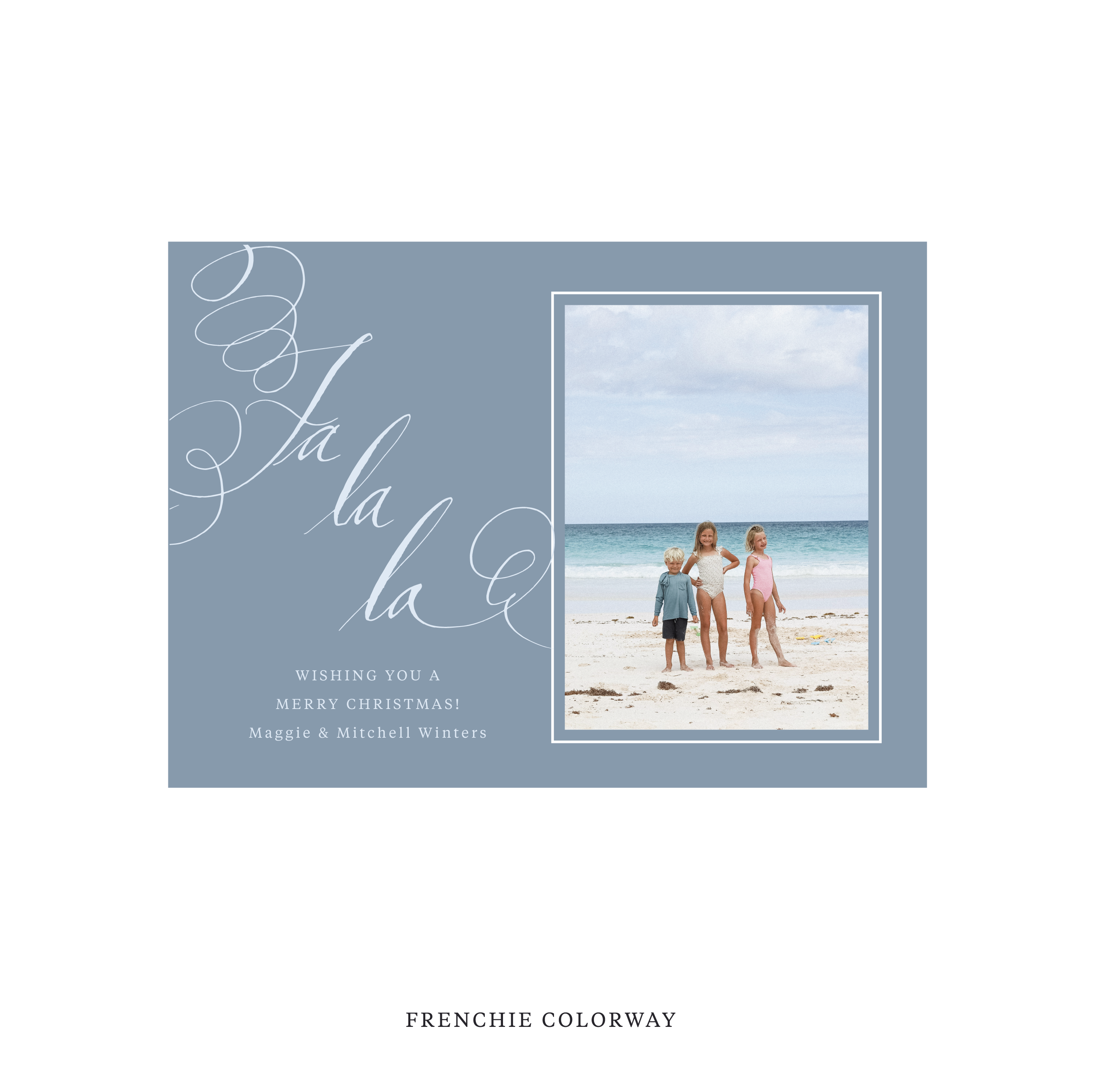 Farnley Classic Flat Print Holiday Card, Medium