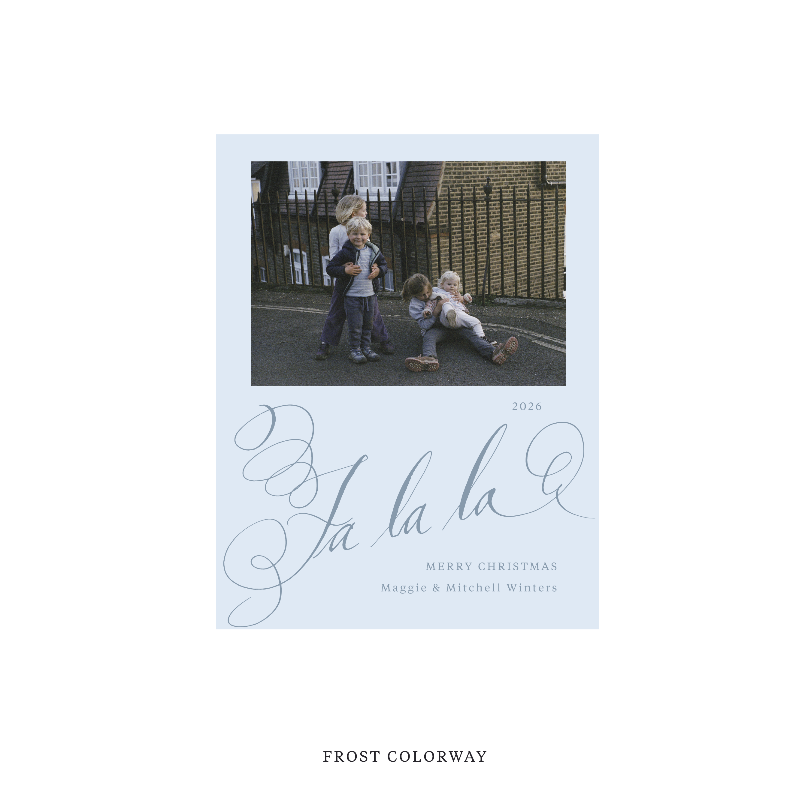 Farnley Classic Flat Print Holiday Card, Small