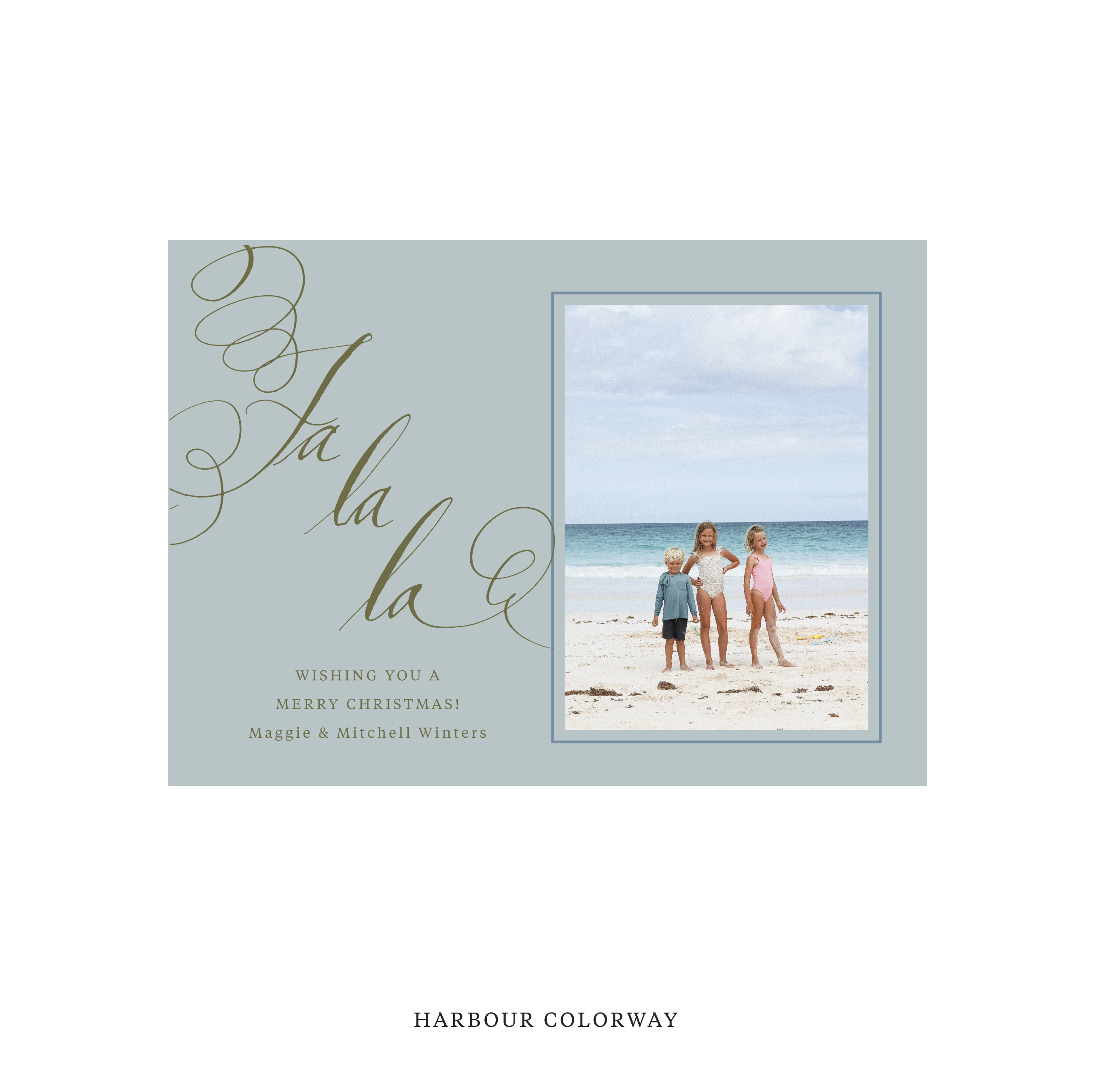 Farnley Classic Flat Print Holiday Card, Medium