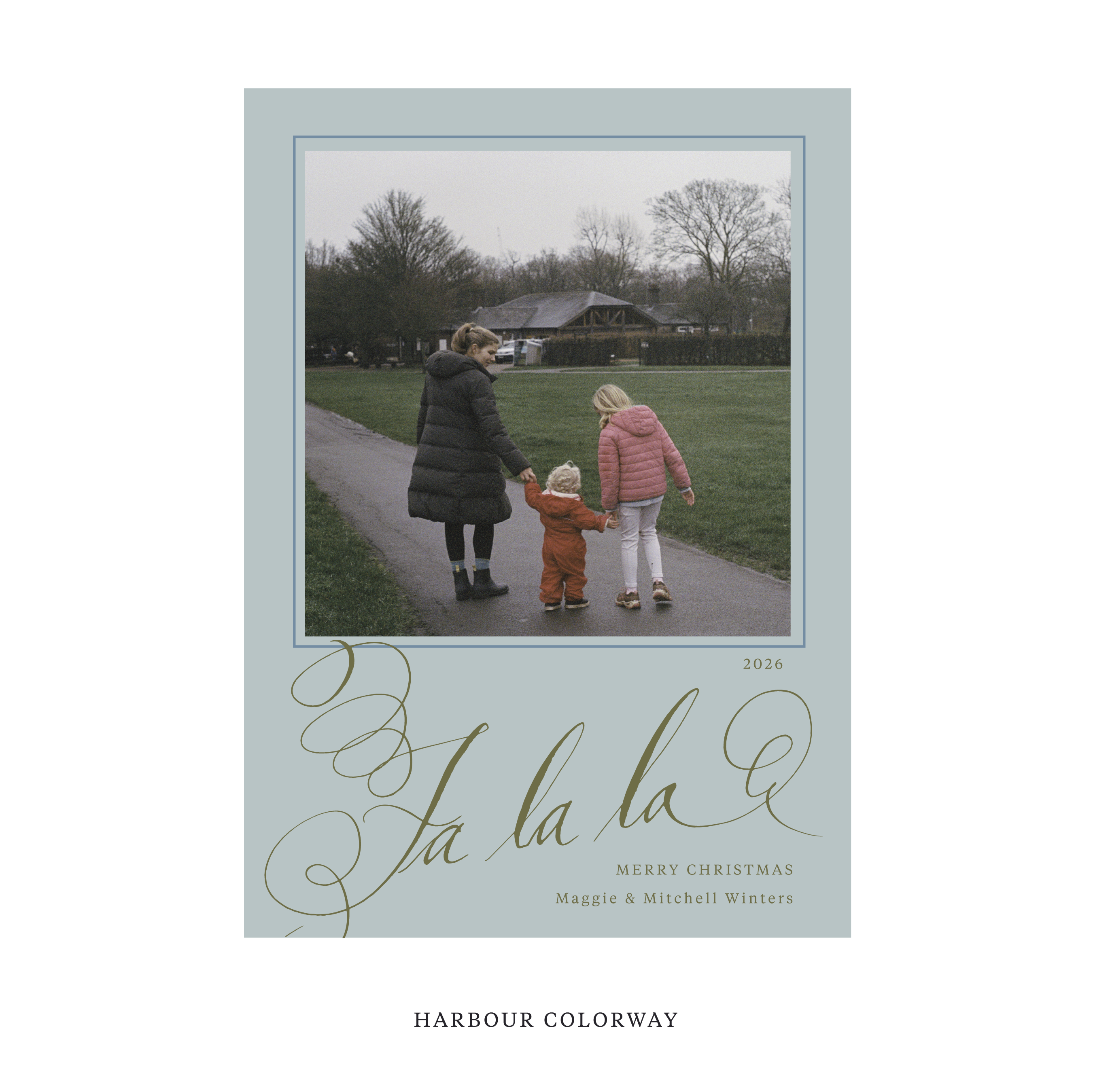 Farnley Classic Flat Print Holiday Card, Large