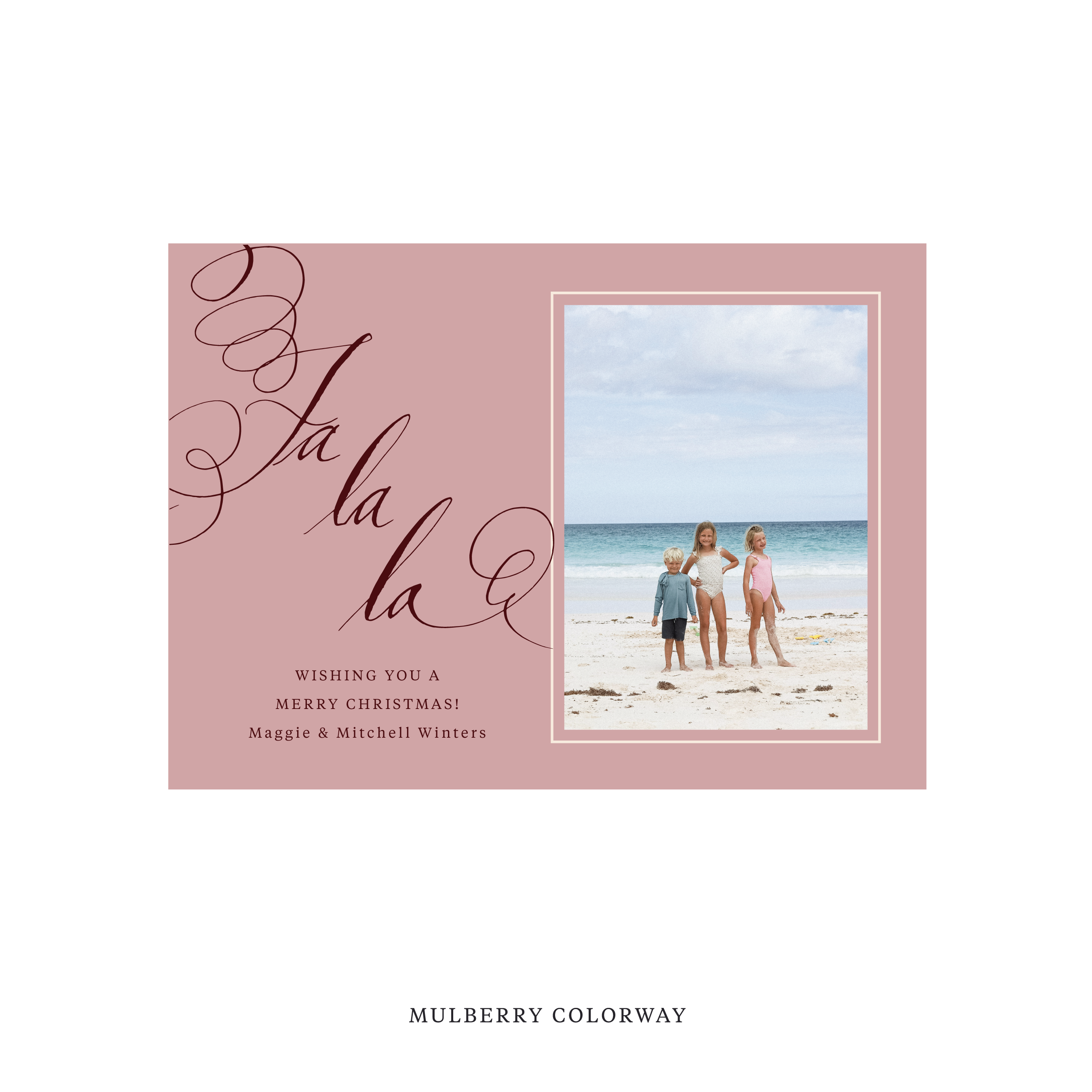 Farnley Classic Flat Print Holiday Card, Medium