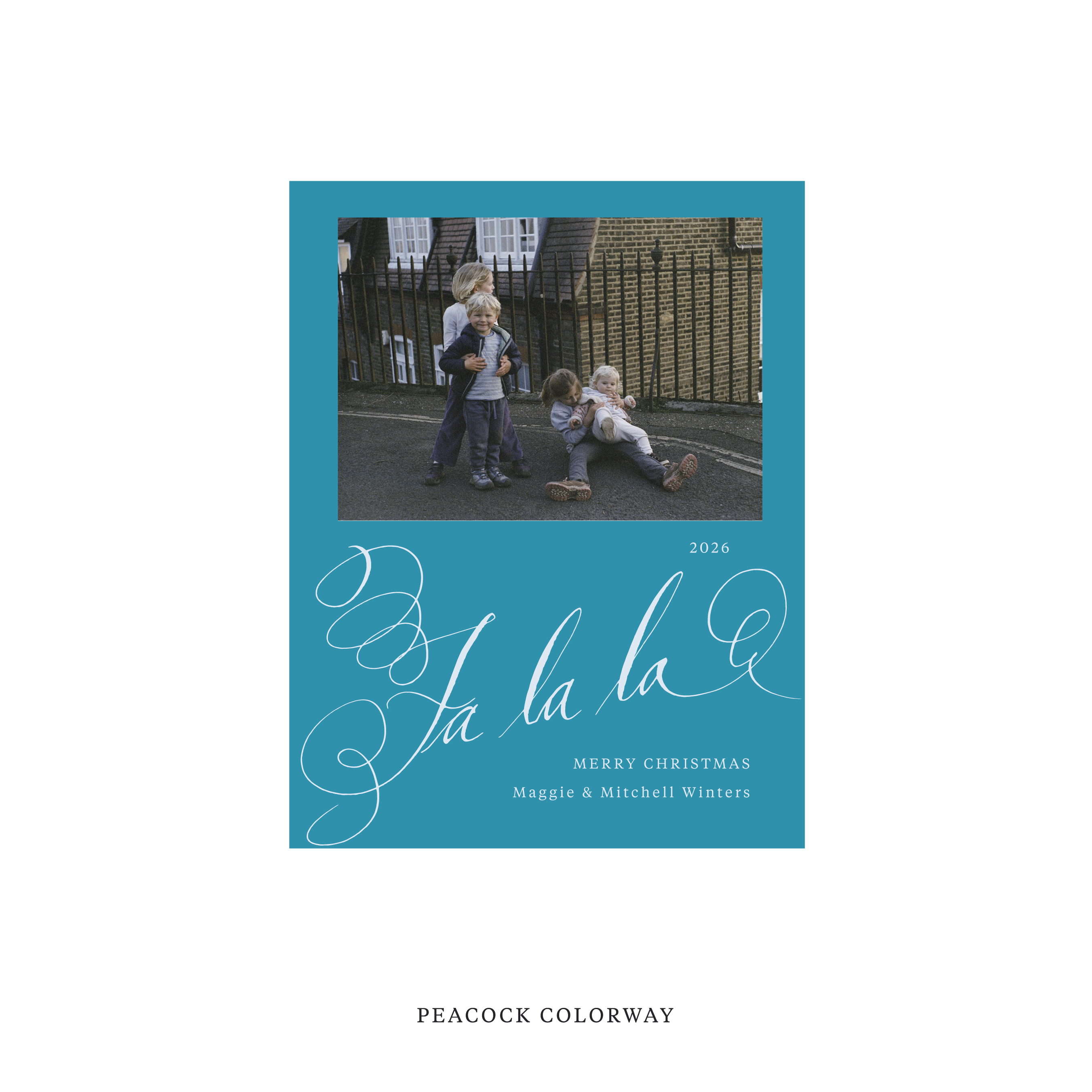 Farnley Classic Flat Print Holiday Card, Small