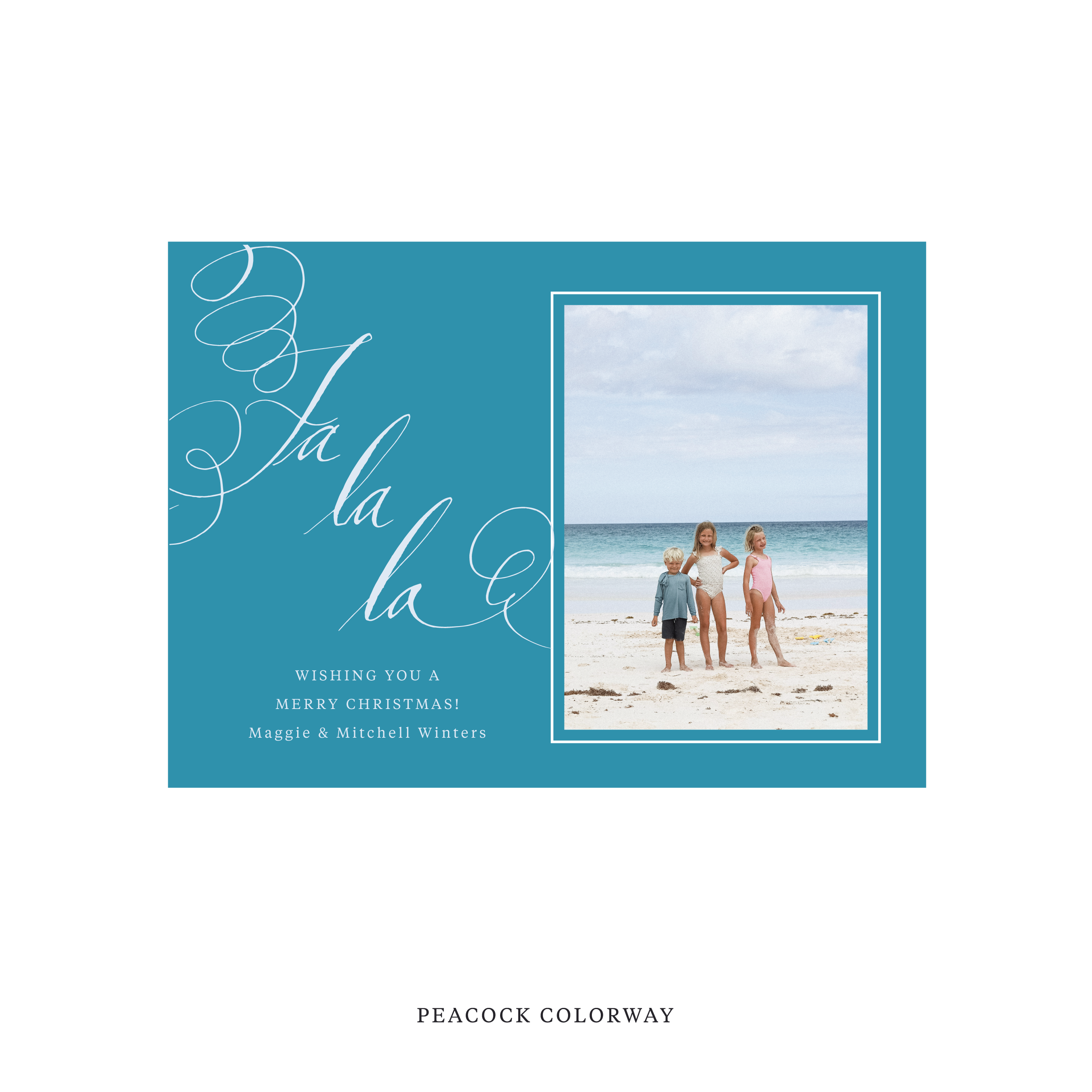 Farnley Classic Flat Print Holiday Card, Medium
