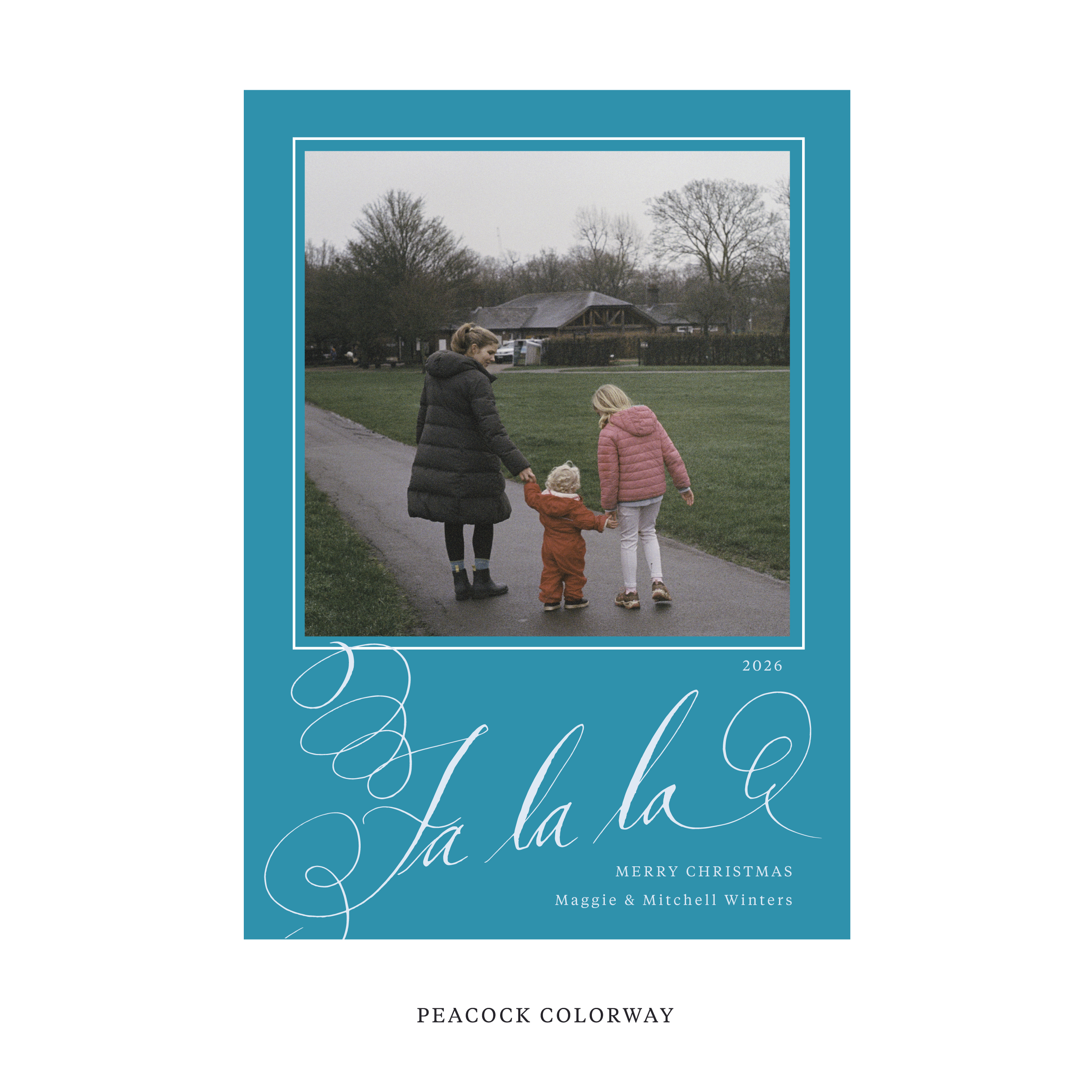 Farnley Classic Flat Print Holiday Card, Large